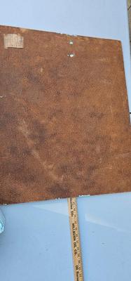 Naive Painting 1964 cemetery crosses angels Grim Reaper Heaven and Hell! 1963