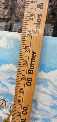 Naive Painting 1964 cemetery crosses angels Grim Reaper Heaven and Hell! 1963