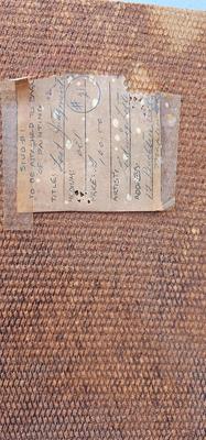 Naive Painting 1964 cemetery crosses angels Grim Reaper Heaven and Hell! 1963