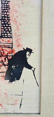 Gregorio Prestopino "Sunlit Tenements" Large Woodblock Print 21/50