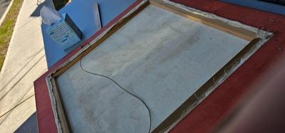 Large Nude Painting, Original painting, after Edgar Degas "Woman at her Bath" Framed