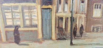 Original painting Dutch Canal View Oil on Canvas