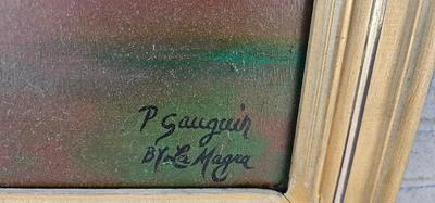 Original Large Painting, After "Bathers at Tahiti" by Gauguin Joseph LaMarga