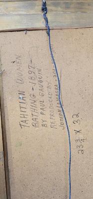 Original Large Painting, After "Bathers at Tahiti" by Gauguin Joseph LaMarga