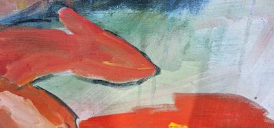 Really cool painting Signed R. Milliman women lounging