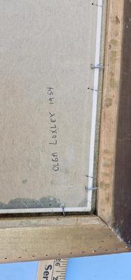 People working at a Mill in the Country Painting 1954