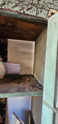 Old Kitchen Hoosier Cabinet without the parts, no back on it