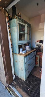 Old Kitchen Hoosier Cabinet without the parts, no back on it