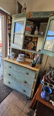Old Kitchen Hoosier Cabinet without the parts, no back on it