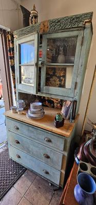 Old Kitchen Hoosier Cabinet without the parts, no back on it