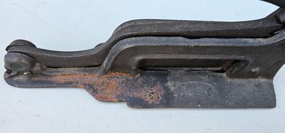 Cast Iron Tobacco cutter, Imp thumbing nose Cigar Plug