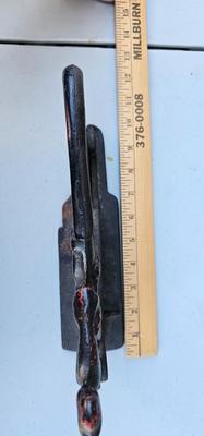 Cast Iron Tobacco cutter, Imp thumbing nose Cigar Plug