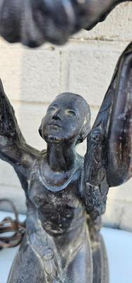 Lamp Figure Art Deco Joan of Arc