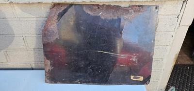 Rusty Shop Sign "Nellie L. Arnold Dress Making"