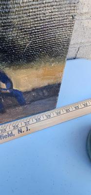 Haunting Painting of house and figure signed D. Heffernan '09