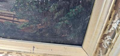 Small painting of Waterfall