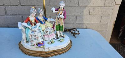 Antique Dresden Porcelain lamp