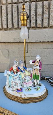 Antique Dresden Porcelain lamp
