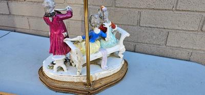 Antique Dresden Porcelain lamp