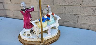 Antique Dresden Porcelain lamp