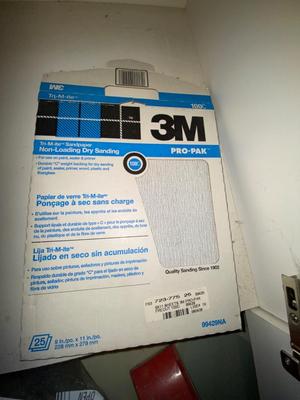 VARIETY OF SANDPAPERS, STEEL WOOL, SANDING BLOCKS, WOOD GLUE AND MORE