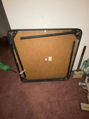 1960’S CARROM GAME BOARD, & A COSCO CARD TABLE