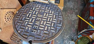 Reproduction New York City Manhole Sewer Cover NYC TABLE