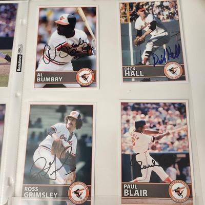 10 Baltimore Orioles signed Autographed photo Cards Al Bumbry Paul Blair Sidney Ponson Boog Powell ++
