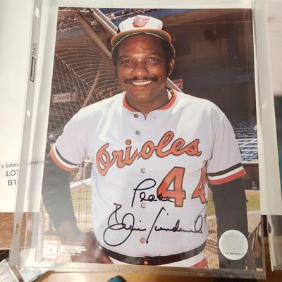 10 Baltimore Orioles signed Autographed photo Cards Al Bumbry Paul Blair Sidney Ponson Boog Powell ++