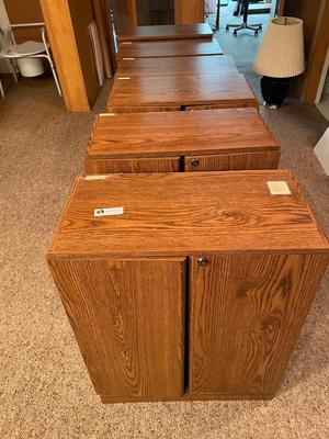 Set of 6 Media Storage Cabinets