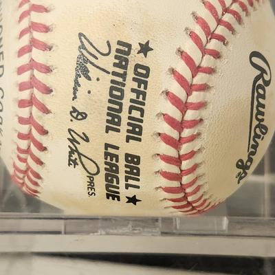 Al Oliver Pirates OMLB Signed Autographed Baseball In Collectors Case