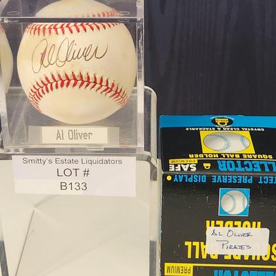 Al Oliver Pirates OMLB Signed Autographed Baseball In Collectors Case