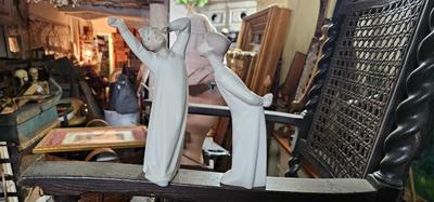 2 lladros 4870 Boy Yawning and Stretching Matt finish