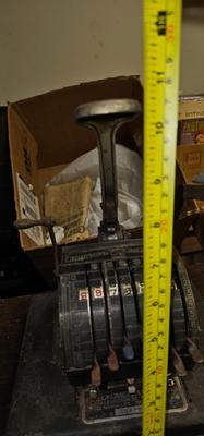 Antique Check Printer Lightening Check Writer Checkometer