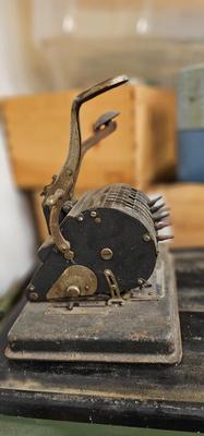 Antique Check Printer Lightening Check Writer Checkometer