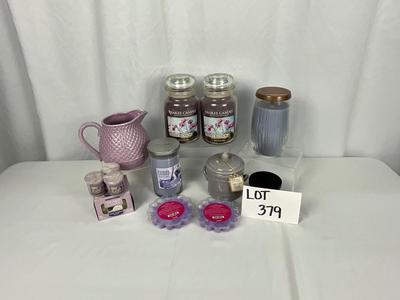 Lot M 379 Purple Yankee Candle Lot