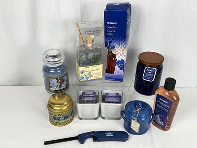 Lot M 380 Shades of Blue Yankee Candle Lot