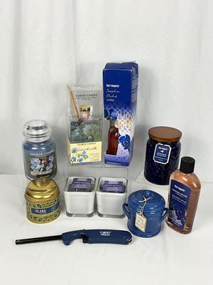 Lot M 380 Shades of Blue Yankee Candle Lot
