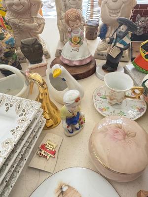 Approx 40 Decorative Items - mostly Vintage