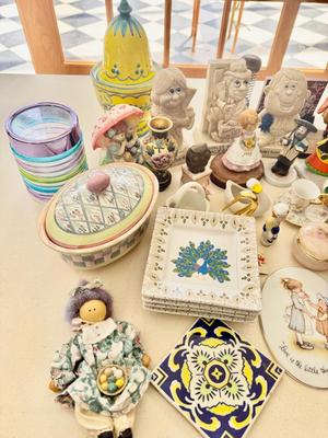 Approx 40 Decorative Items - mostly Vintage