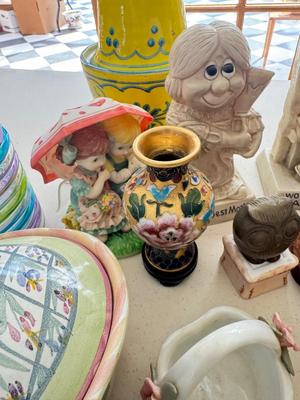 Approx 40 Decorative Items - mostly Vintage