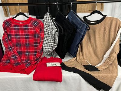 Lot D 393 Women’s Plus Size Sweater Lot Fox Swan Love (XXL)