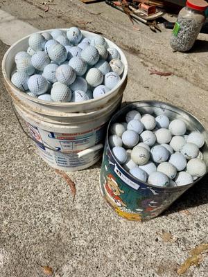Golf Balls -Used - 2 Buckets