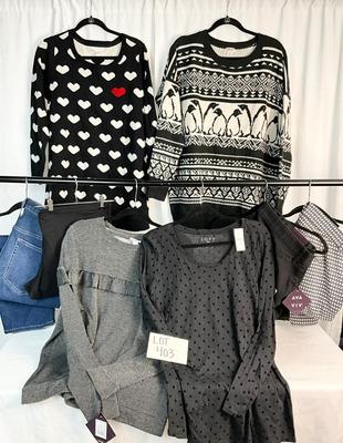 Lot D 403 Shades of Black & Grey Women’s Lot (XXL-3XL)