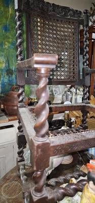 4 Barley Twist Antique chairs