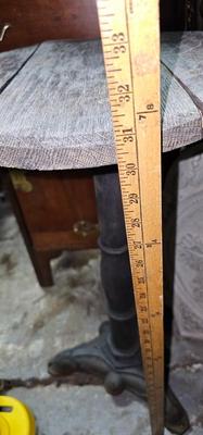 Small tall pedestal table