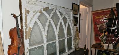 Cool old window! Shabby Chic!