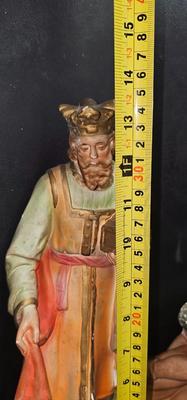 Vintage Nativity Figures, Plaster Large 8" to 15"