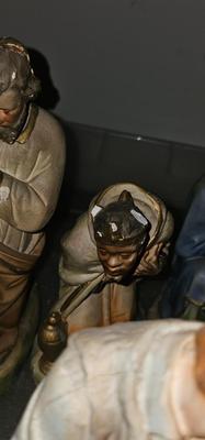 Vintage Nativity Figures, Plaster Large 8" to 15"