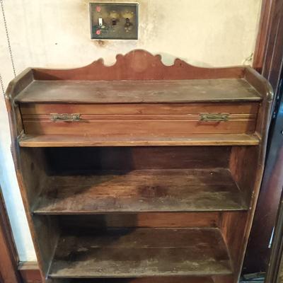 LOT 1: Antique Open Bookcase